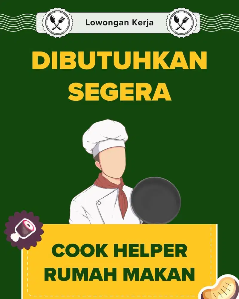 Loker Cook Helper segera