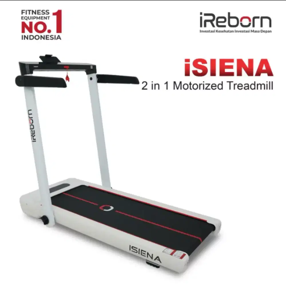 Treadmill Elektrik Walking Pad iReborn Siena Alat Fitness Gym Rumahan