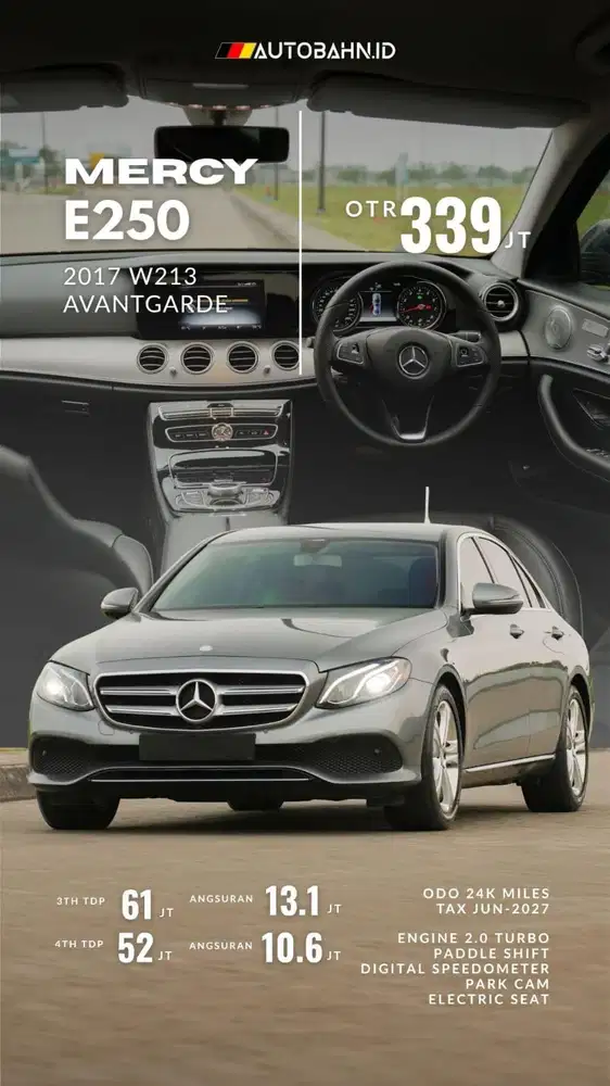 Beda Aura! Mercedes Benz E250 Avantgarde 2017 Final Boss! 320i 520i x3