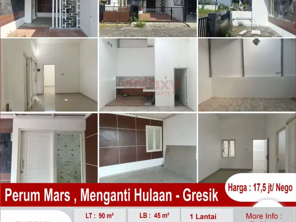 Rumah 1 Lantai Di Perum Mars Menganti Gresik