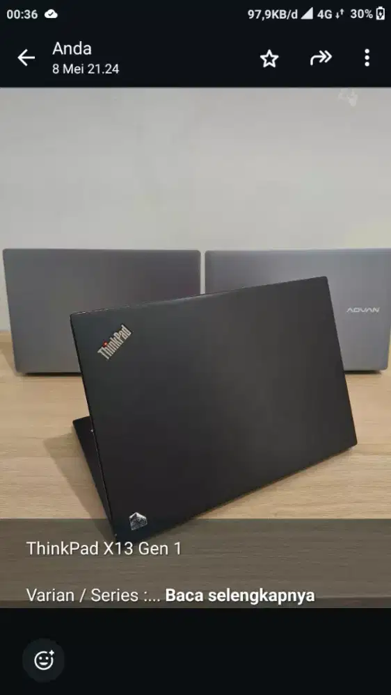 ThinkPad X13 Gen 1 Processor Intel Core i5-10310U ram 16 Gb