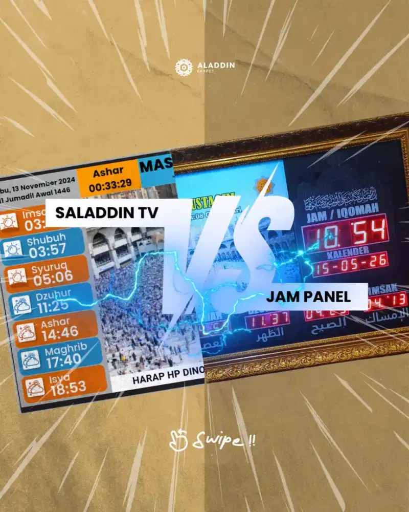 Saladdin TV | Jam Digital Masjid Modern
