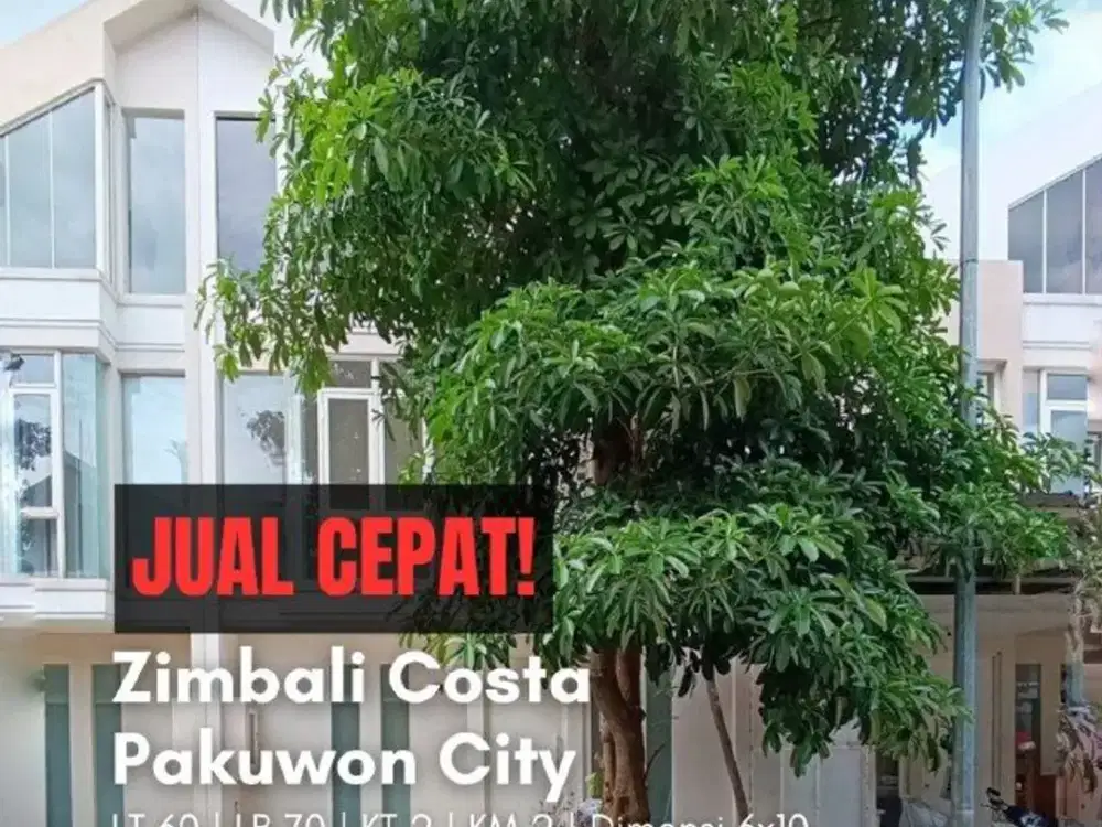 Rumah Zimbali Costa, Grand Island, Pakuwon City MINIMALIS, SIAP HUNI