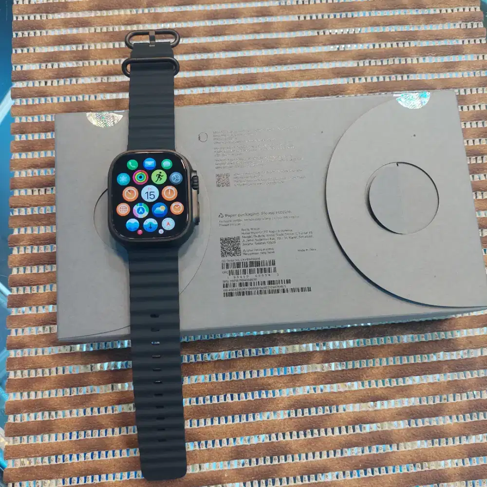 Apple Watch Ultra 3 Black Second Resmi ibox BH100% Mulus