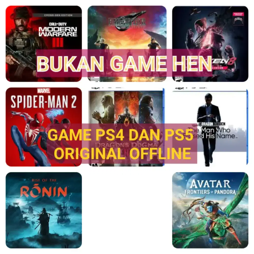 Game ps5 dan ps4 harga pelajar