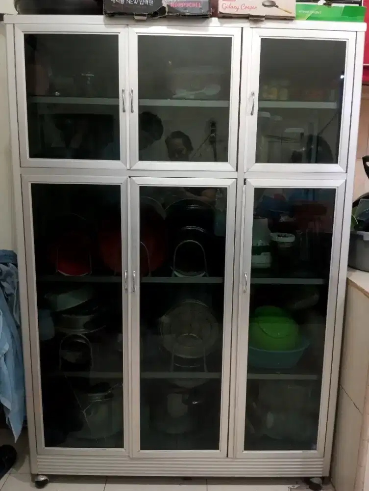 Lemari Rak Piring Aluminium Stainless Steel