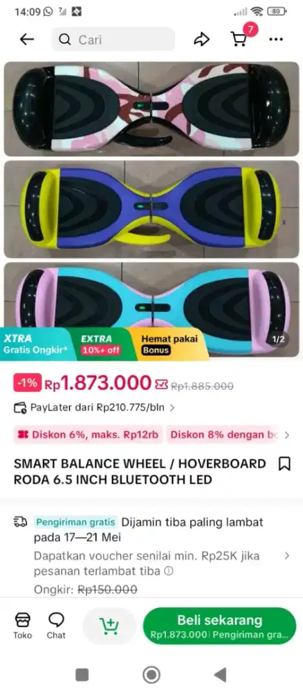 Scoter elektrik smart balance whell