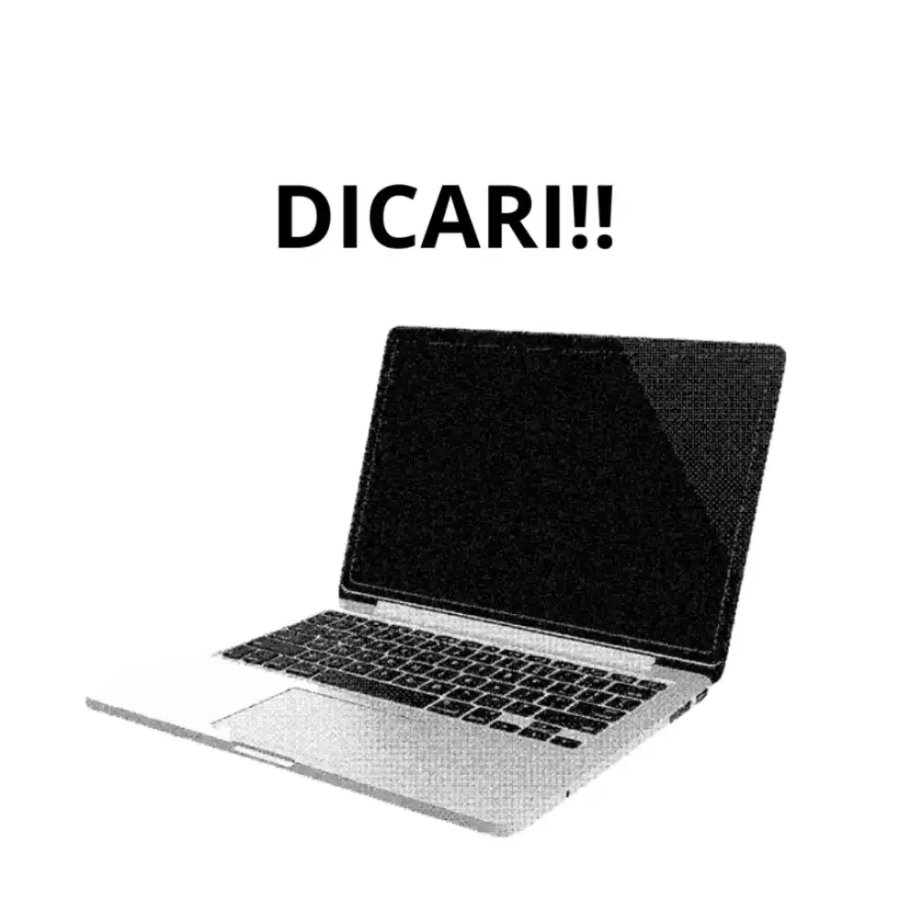 Dicari laptop/macbook rusak/bekas/mati/tidak dipakai