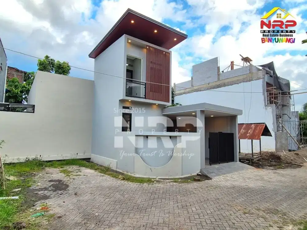 Dijual Rumah Modern Hook 2 lantai di Bakungan- Banyuwangi