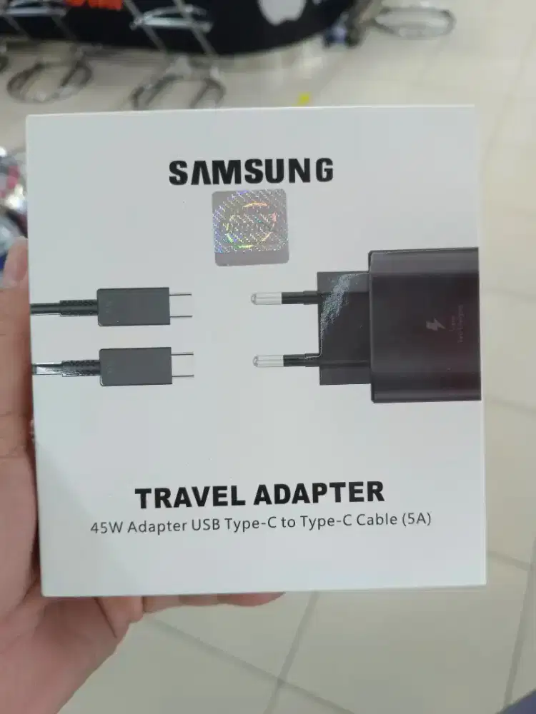 Jual Set Charger baru handphone  samsung C to C(45watt)Fast charging.