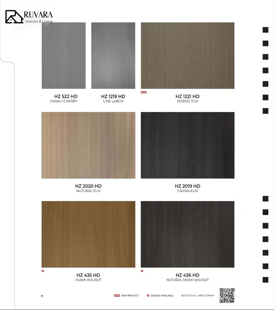 HPL HOMEGA Type HD Motif Premium | Ukuran 244 x 122 cm | Tebal 0.7mm