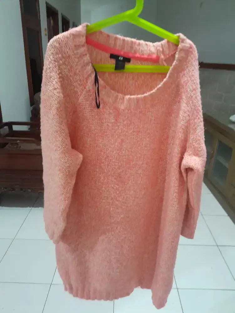 Dress winter rajut wol import