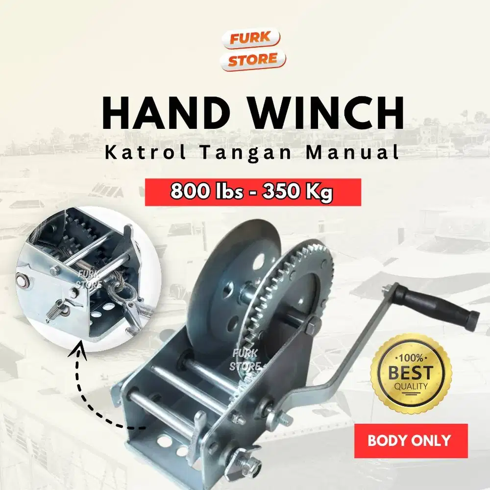 HW800 Hand Winch 800LBS – Winch Manual Baja | Katrol Manual