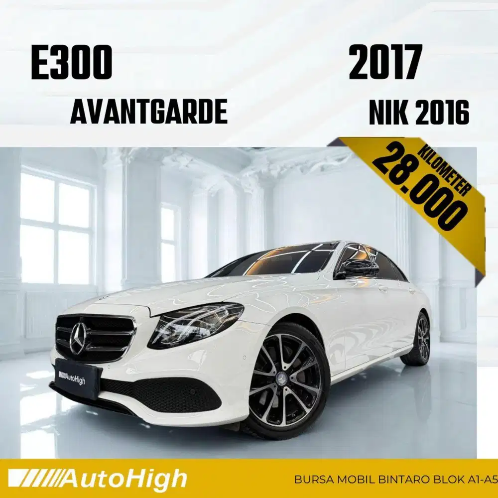 DP10% [Km28.000] E300 Avantgarde 2016 White Reg 2017 #AUTOHIGH