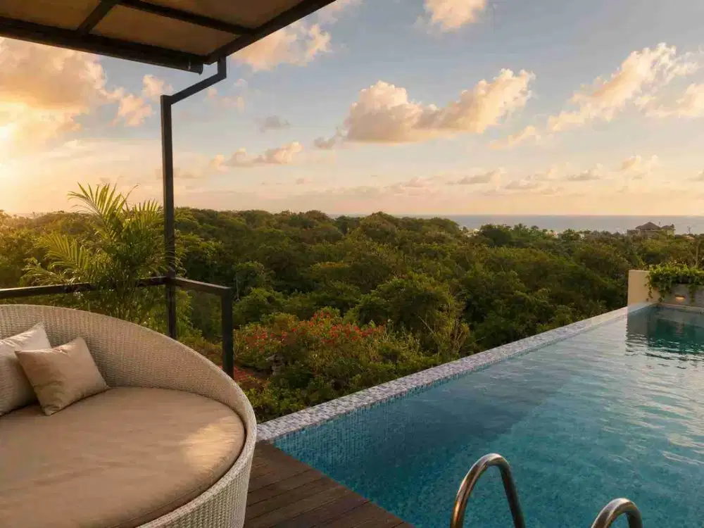 DIJUAL FREEHOLD Luxury Villas 5 Bed, Ocean View & Sunseat View, Sawangan, Nusa Dua Badung, Bali