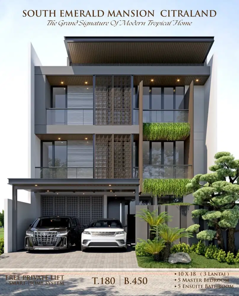 DIJUAL RUMAH NEW GRESS SUPER MEWAH SOUTH EMERALD MANSION CITRALAND