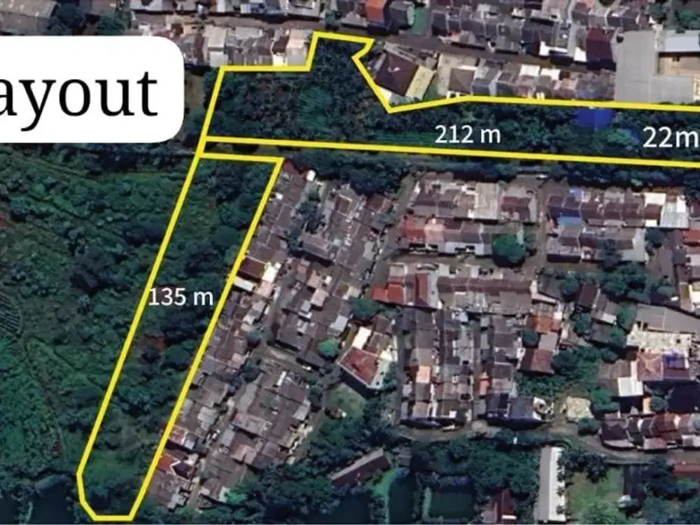 Tanah Luas Murah Cocok untuk Perumahan di Pinggir Jalan Raya Curug Bojongsari Depok