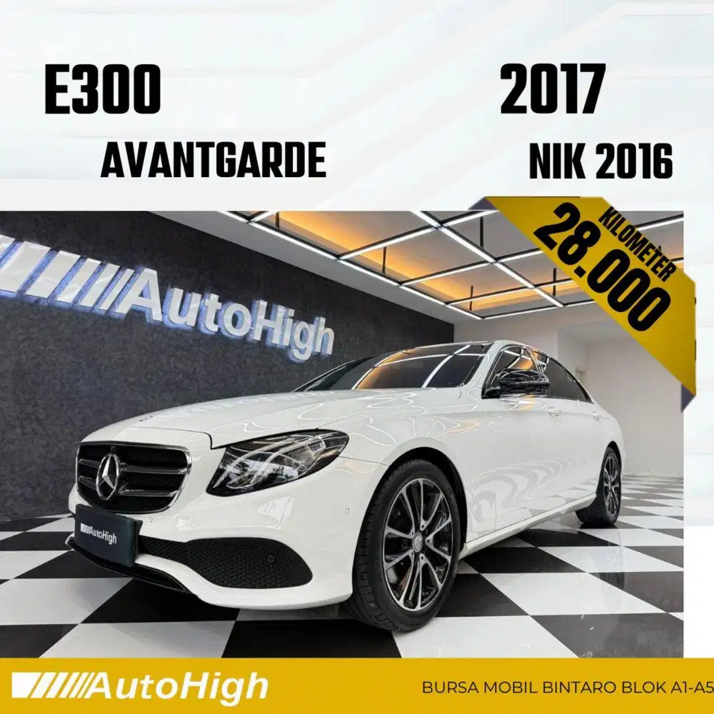 DP10% [Km28.000] E300 Avantgarde 2016 White / AMG Reg 2018 #AUTOHIGH