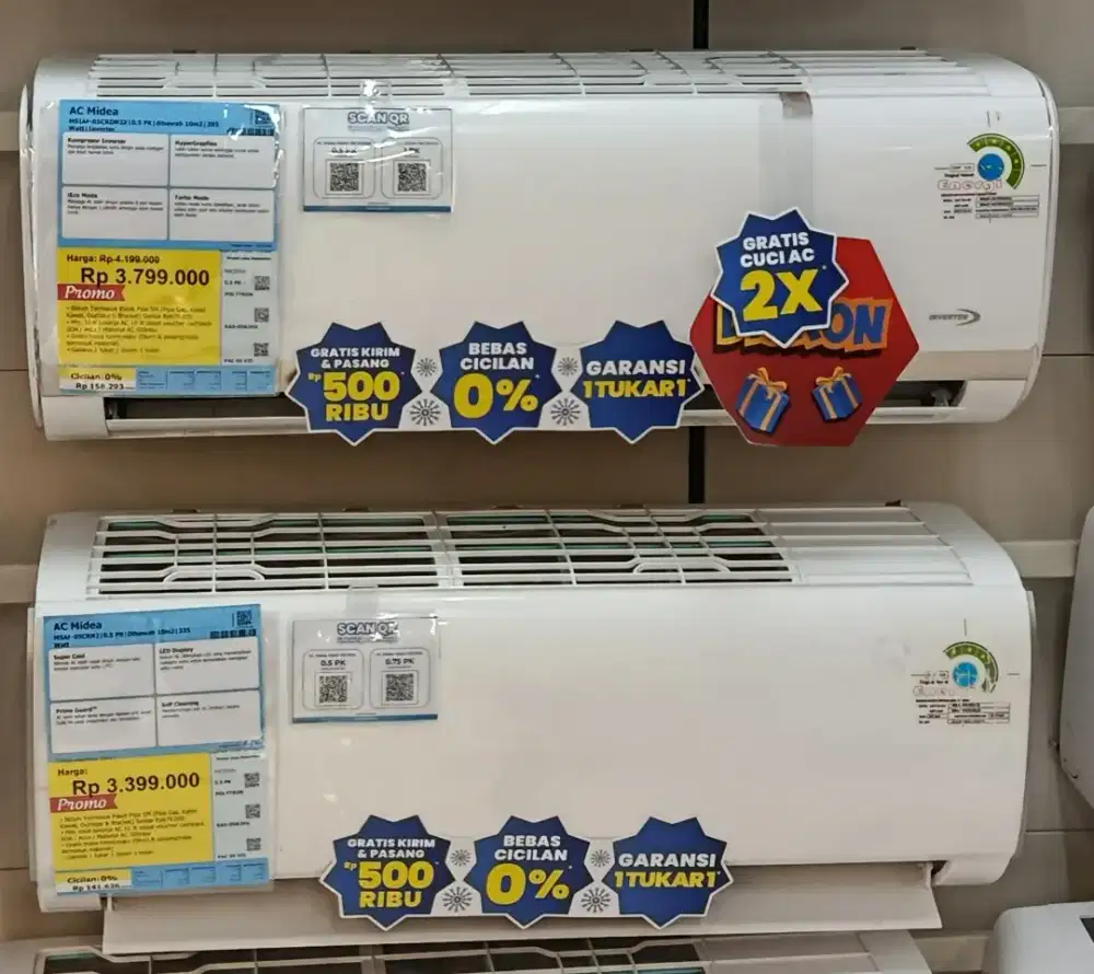 PROMO AC MIDEA 1PK INVERTER CICILAN RINGAN