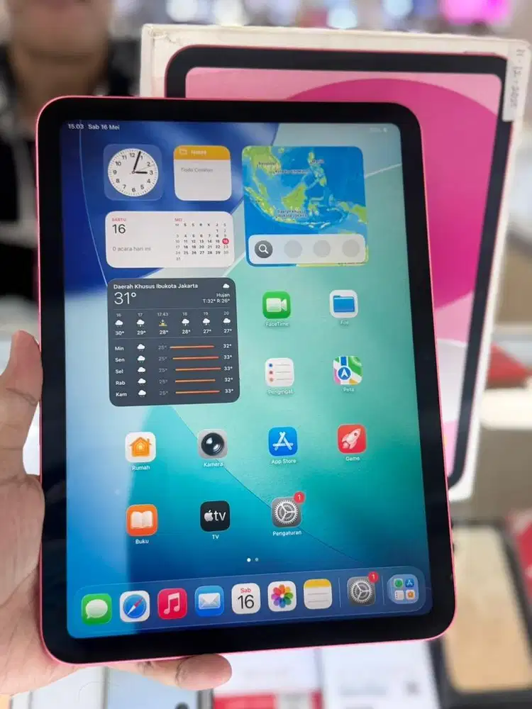 iPad 11 128gb iBox Pink Lengkap Mulus. Garansi on Jan 2027. cc 10