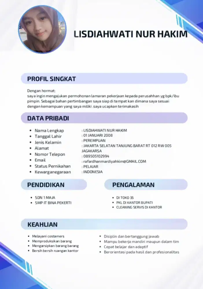 Mencari loker cs atau  spg pemasaran