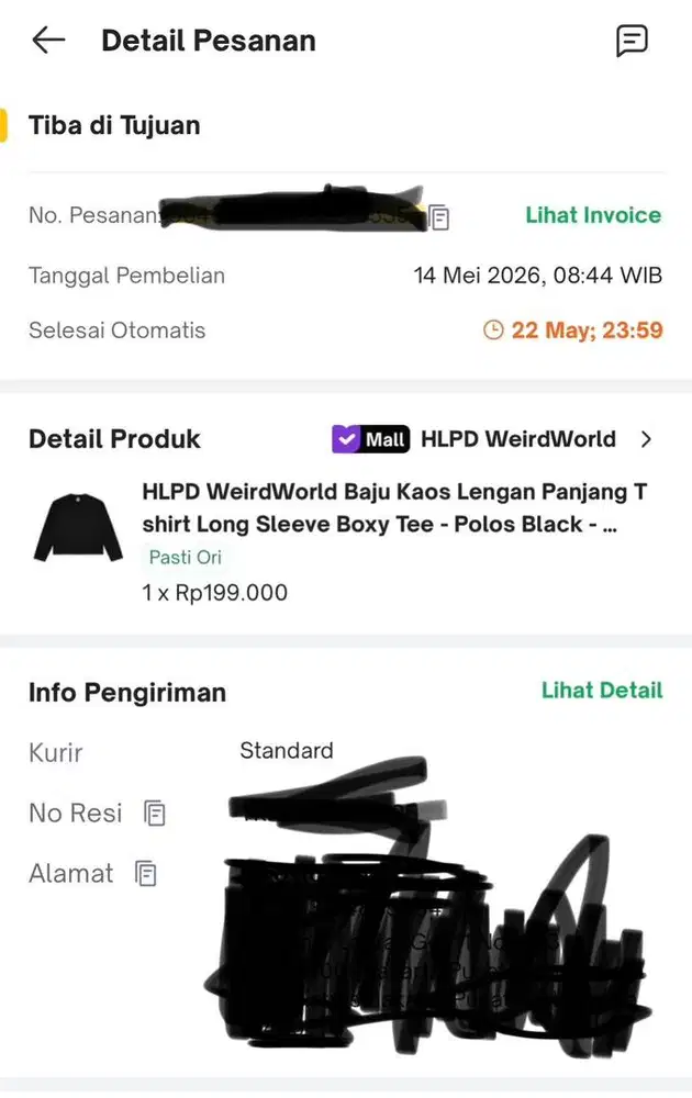 [jual rugi] baju hlpd boxy fit long sleeve