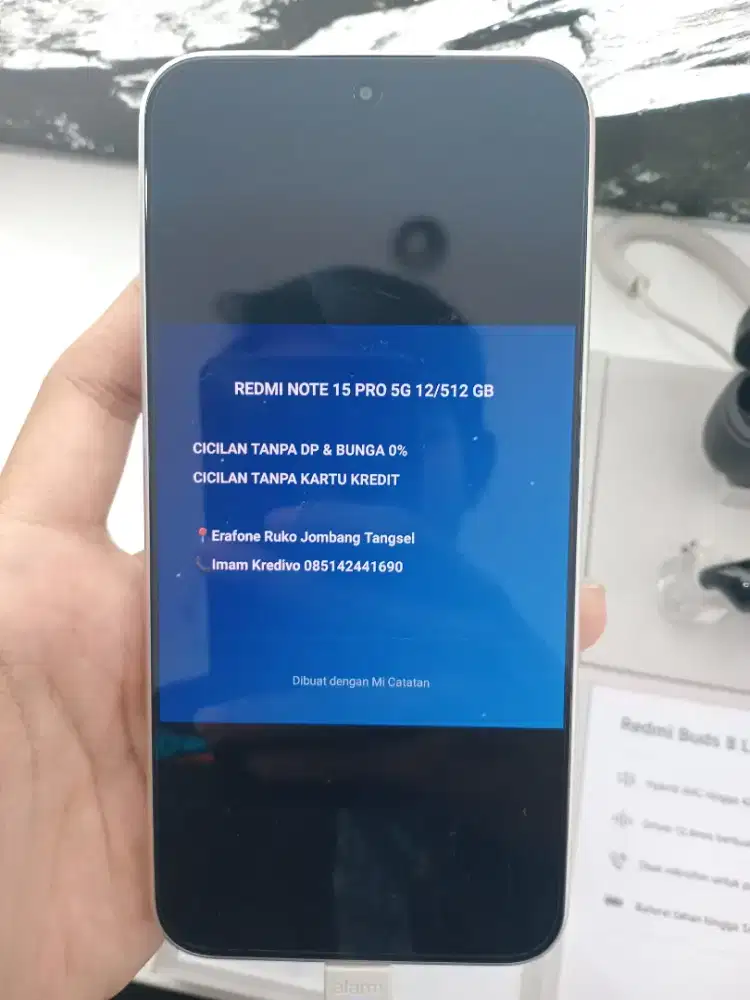 REDMI NOTE 15 PRO 5G 12/512 GB CICLAN TANPA DP