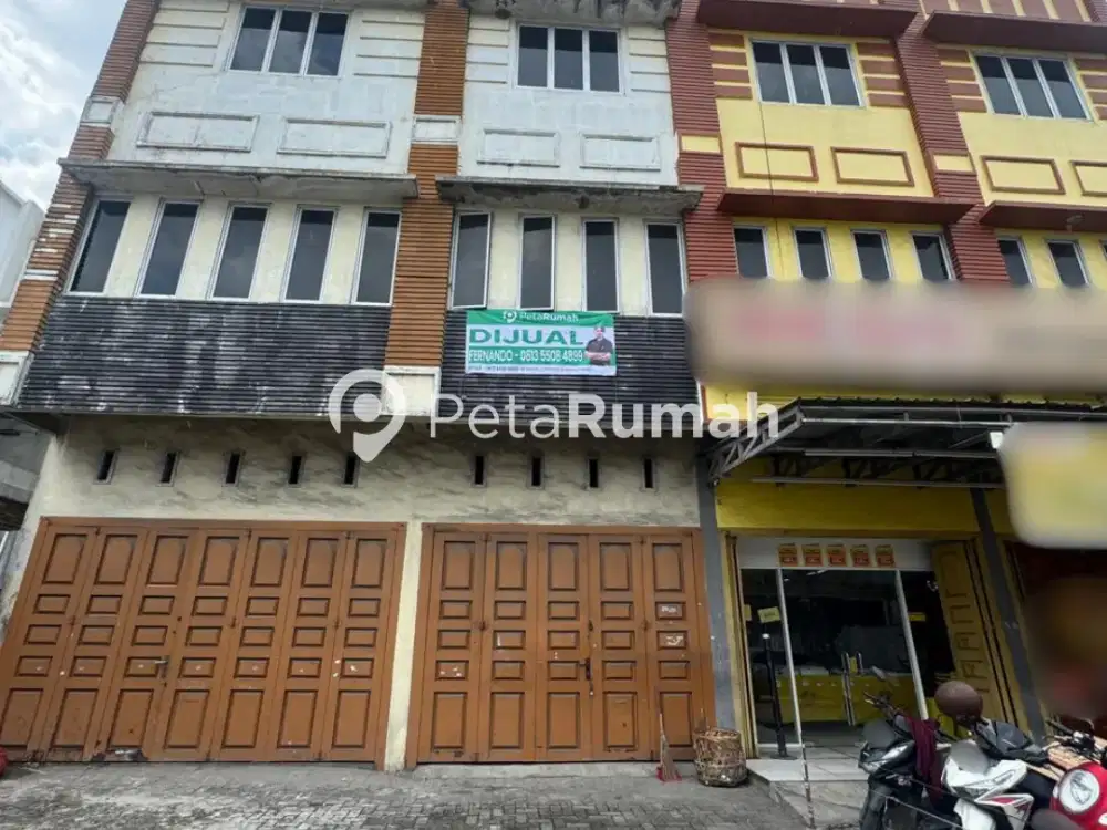 DIJUAL RUKO UNTUK USAHA JALAN MEDAN BINJAI KM 12 - DAERAH DISKI (FERNANDO)