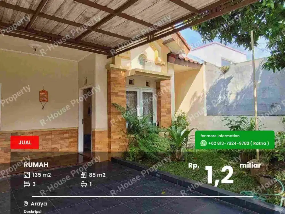 Rumah Araya dijual di bawah harga pasar