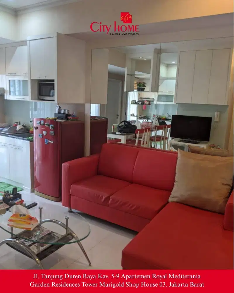 Sewa Apartemen Furnished di Royal Mediterania Garden Residences