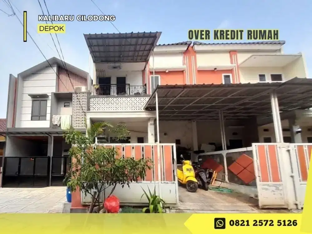 Rumah Over Kredit 2LT dkt Alun alun GDC di Kalibaru Cilodong Depok