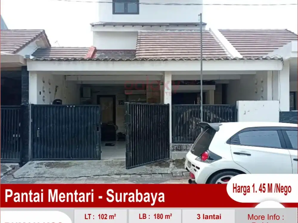 Rumah Kos 3 Lantai Di Perumahan Pantai Mentari Surabaya