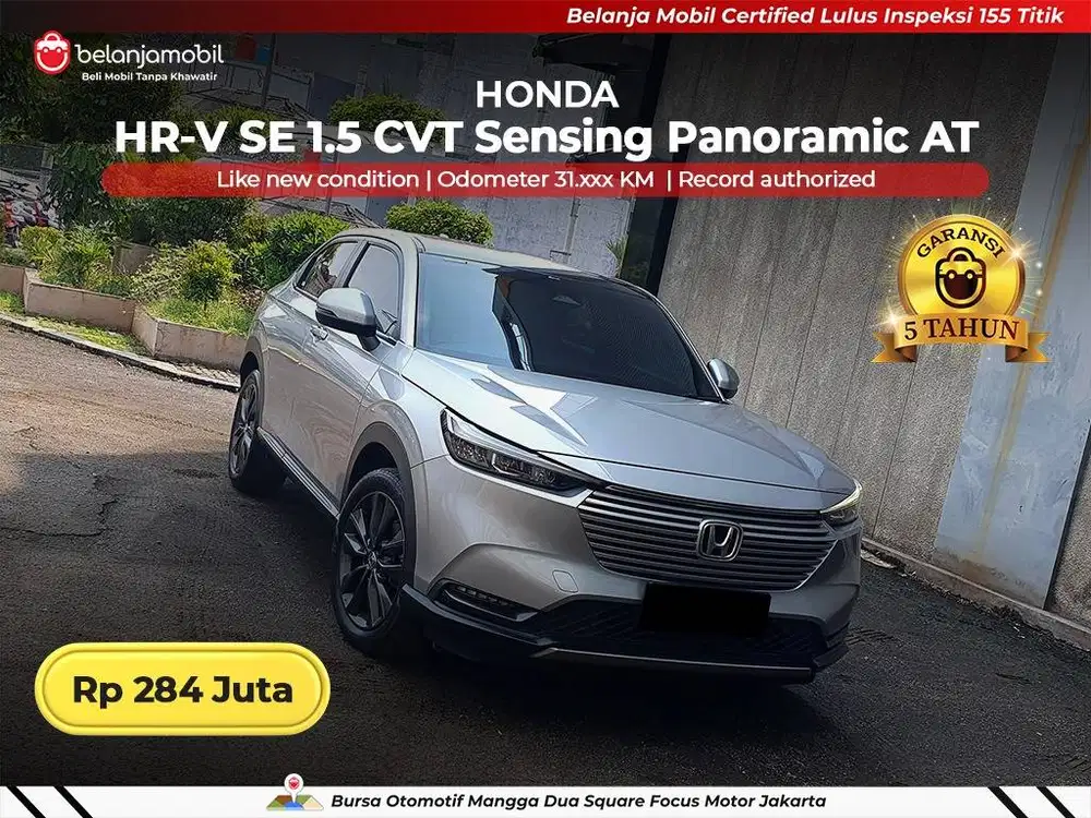 [ GARANSI 5TH ] Honda HRV HR-V HR V SE 1.5 Sensing Panoramic 2022 2023