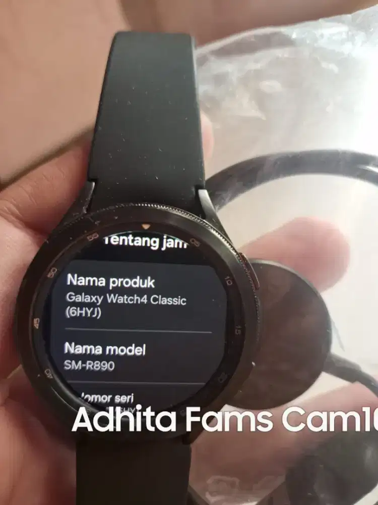 Samsung Watch 4 Classic Diameter 46 mm Black Exs Sein Jam & Kabel only