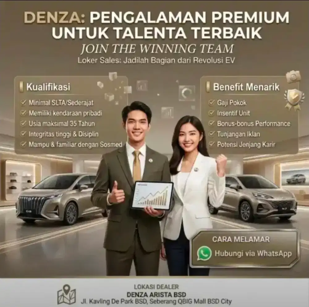 LOWONGAN SALES DENZA