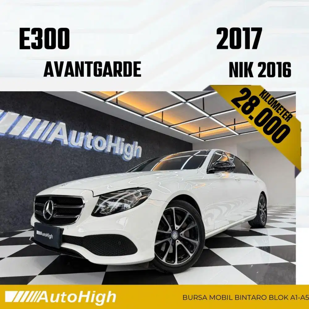 DP10% [Km28.000] E300 Avantgarde 2016 White / AMG Reg 2017 #AUTOHIGH