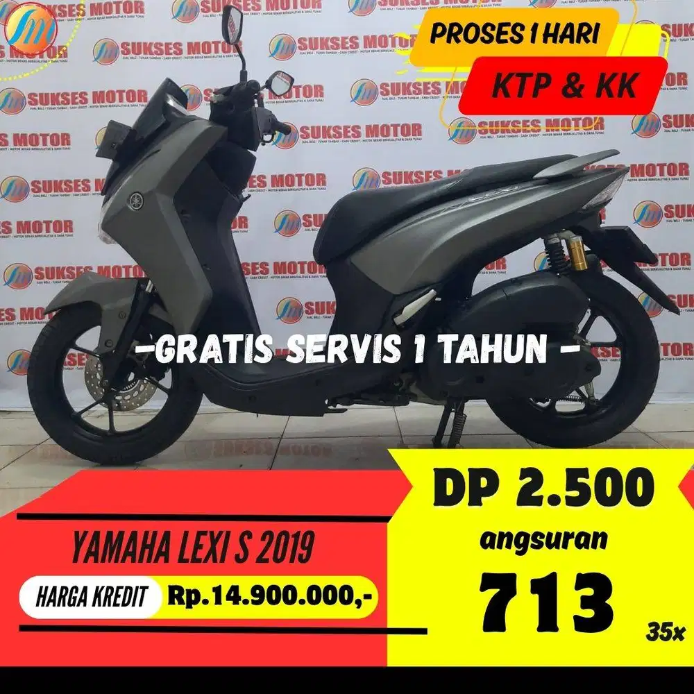 YAMAHA LEXI S 2019 KREDIT MURAH ANGSURAN SANGAT RINGAN BERGARANSI