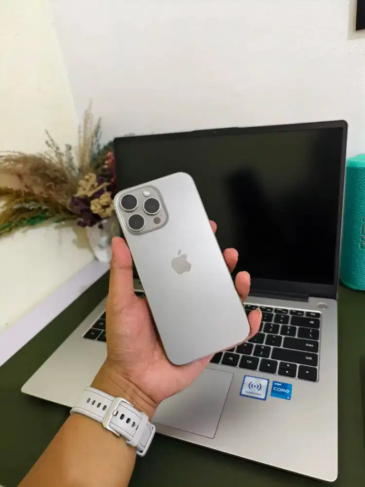Iphone 16 promax 256gb ibox natural titanium fullset mulus like new