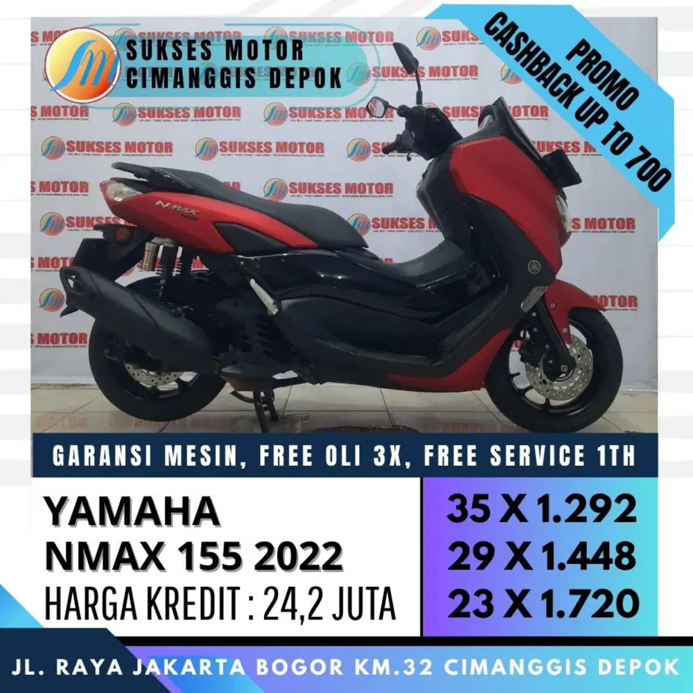 NEW NMAX 155 2022 PROMO SPAYLATER ADM 0% [SUKSES MOTOR]