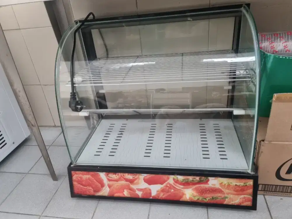Showcase display penghangat makanan