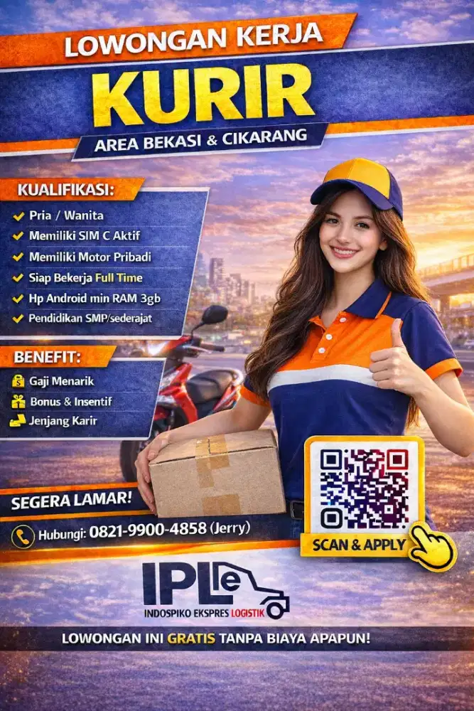 LOWONGAN KURIR BEKASI CIKARANG