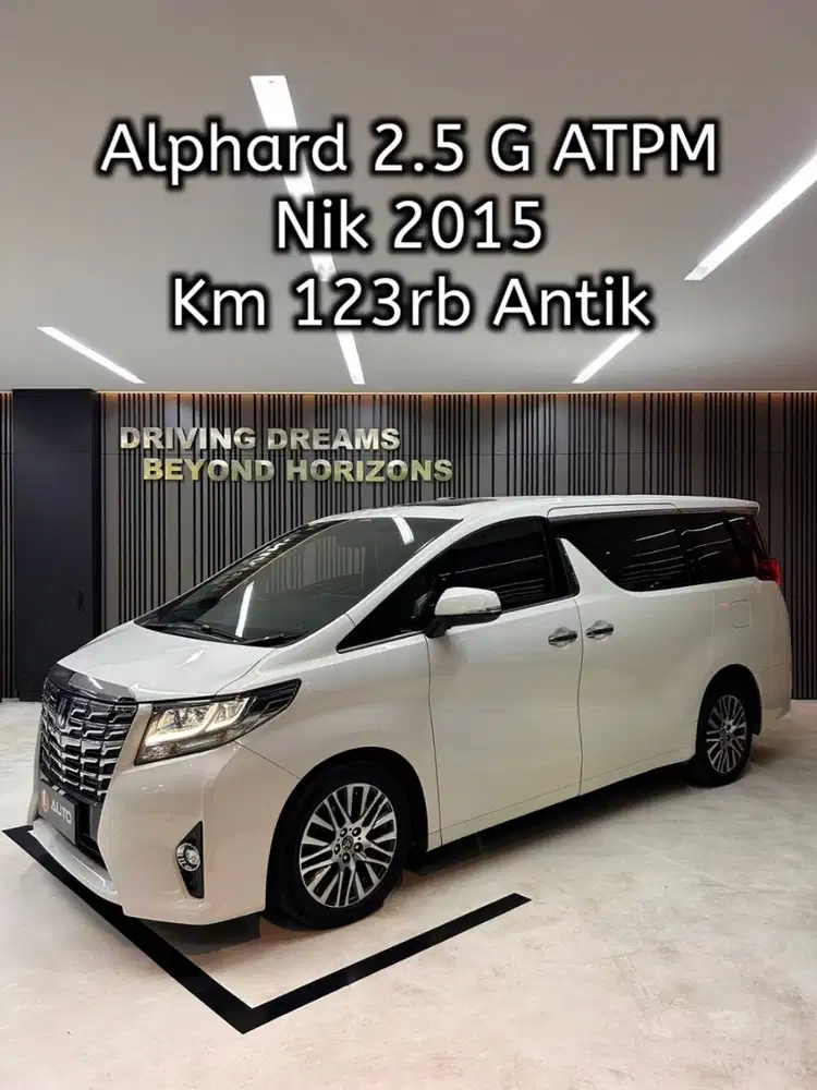 Toyota Alphard 2.5 G ATPM 2015 Putih Km123rb D1469GH
