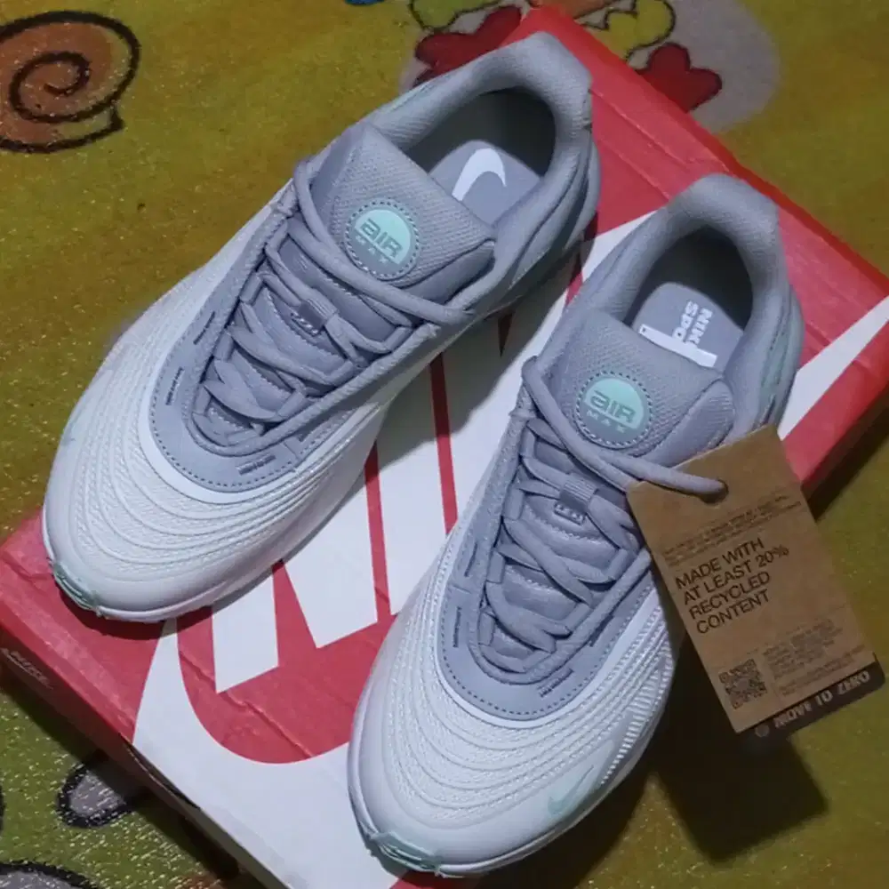 Sepatu sneakers Wanita Air Max Fire Like smoke grey Original
