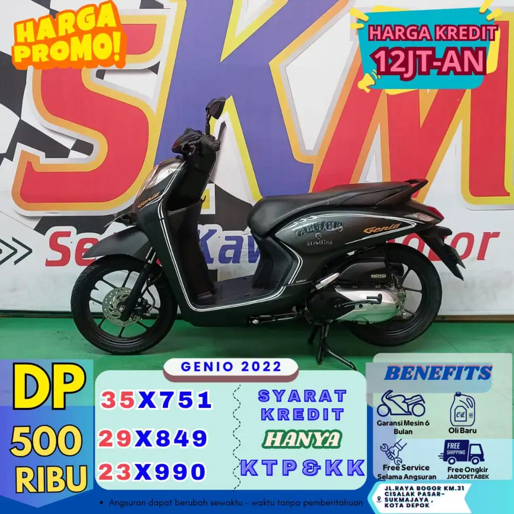 Promo dp 500rb kredit genio 2022 km low