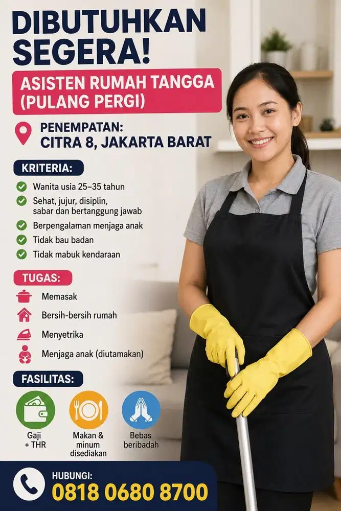 asisten rumah tangga pulang pergi