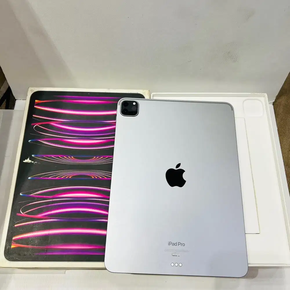ipad pro m2 256gb resmi ibox fullset original fungsional normal bh 89