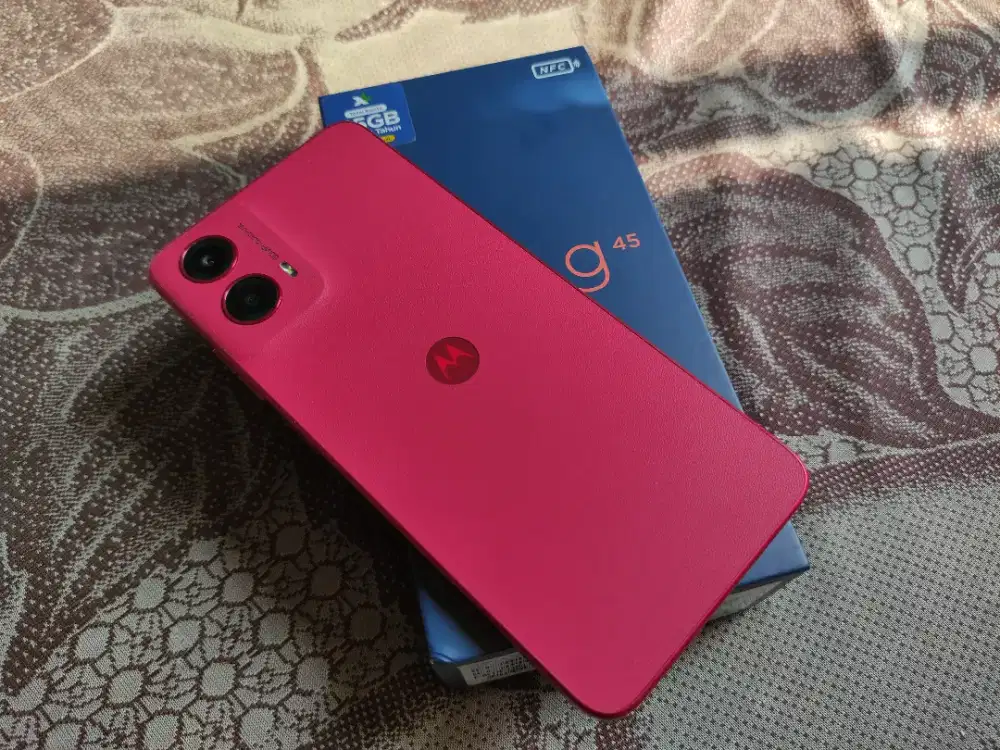 Motorola G45 8/256 warna merah fullset