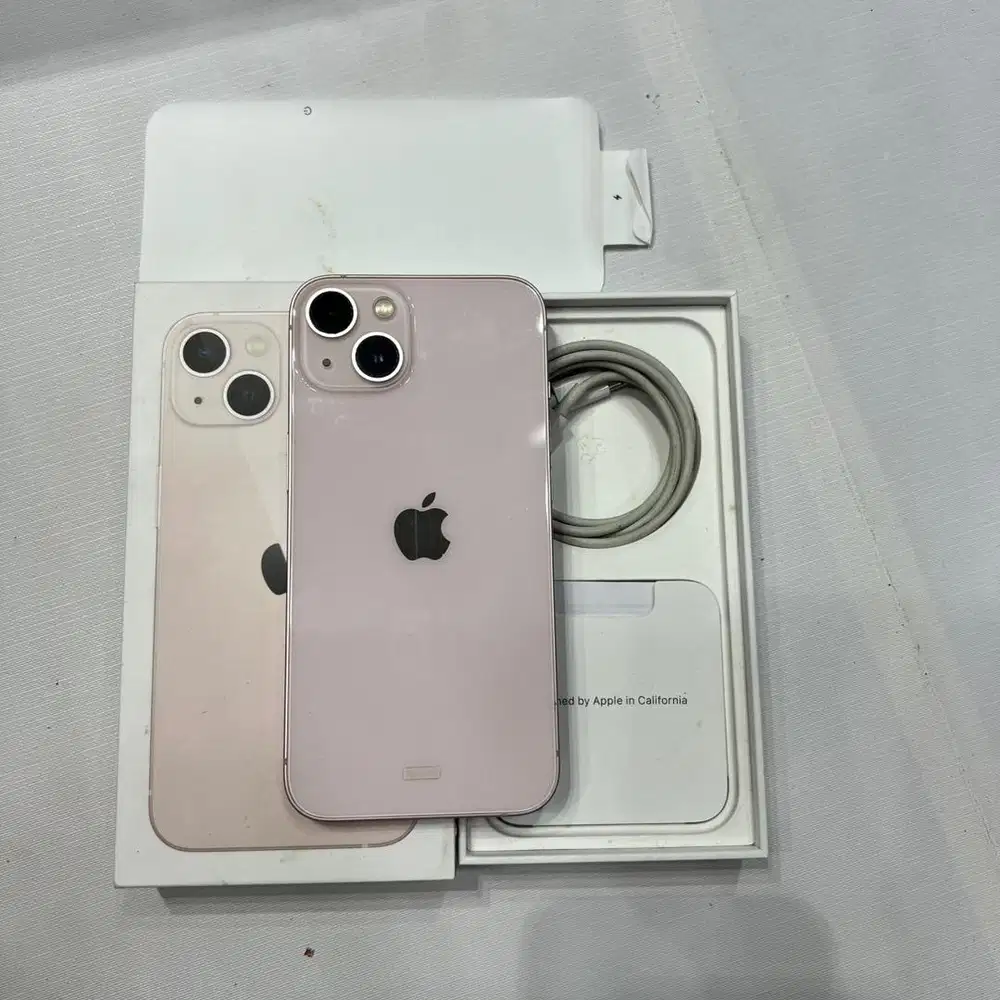 iphone 13 256gb pink resmi ibox mulus like new fullset original