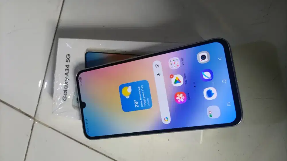 Samsung galaxy A34 5G 8/128 fullset sein istimewa mulus no minus