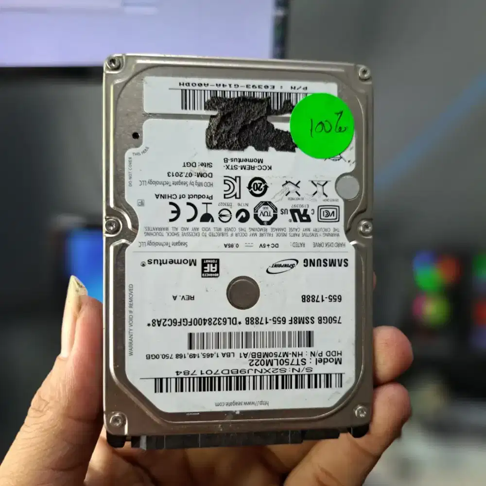 Harddisk 2.5 inch laptop 750gb merek samsung dan toshiba health 100%
